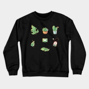 Green plant set Crewneck Sweatshirt